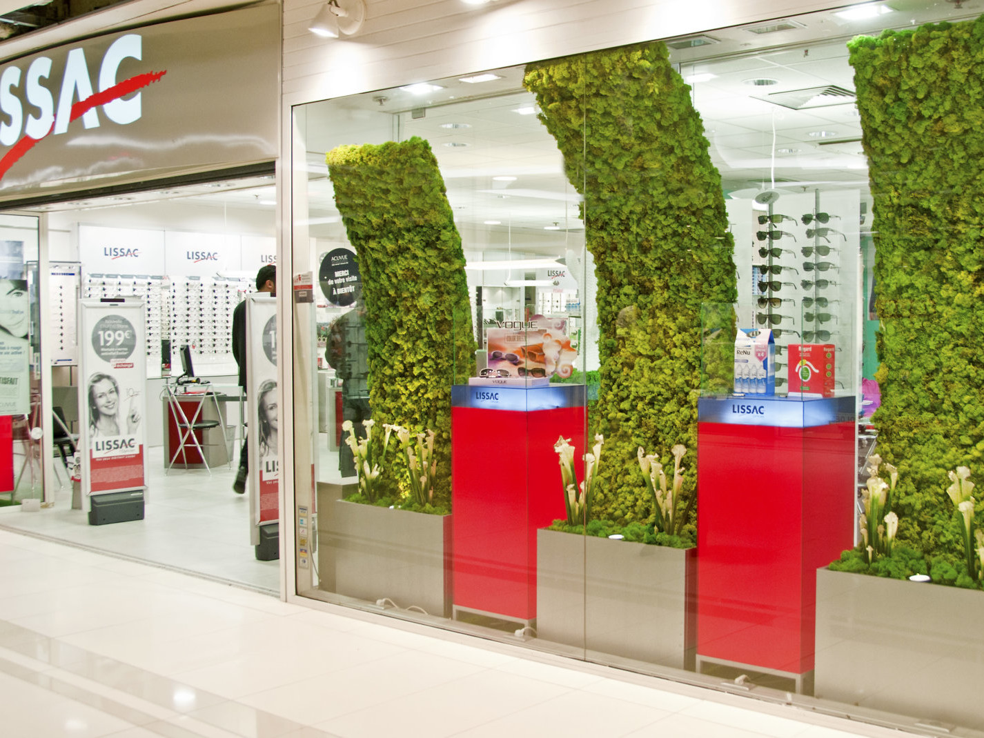 Design végétal et point de vente végétalisé par Green Decor